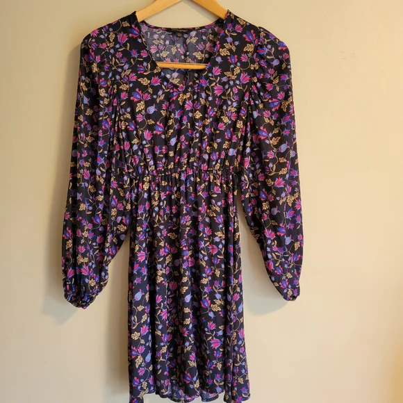 banana republic floral mini dress Cotton Mini Dress